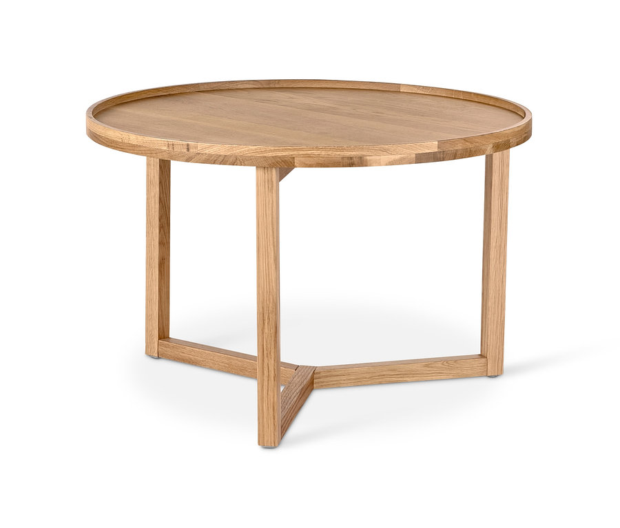 Kulatý konferenční stolek zobrazený na bílém pozadí.