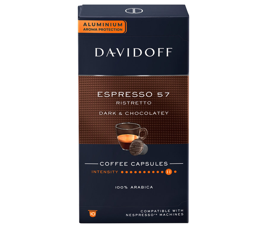 DAVIDOFF CAFÉ Espresso 57 Ristretto – 10 kapslí
