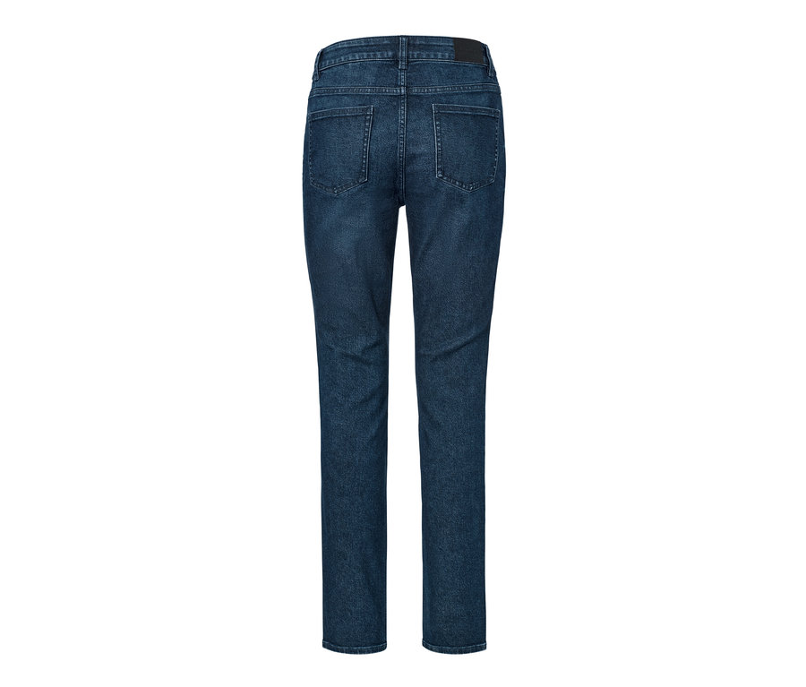 Zadní pohled na tmavě modré džíny slim Fit Emma.