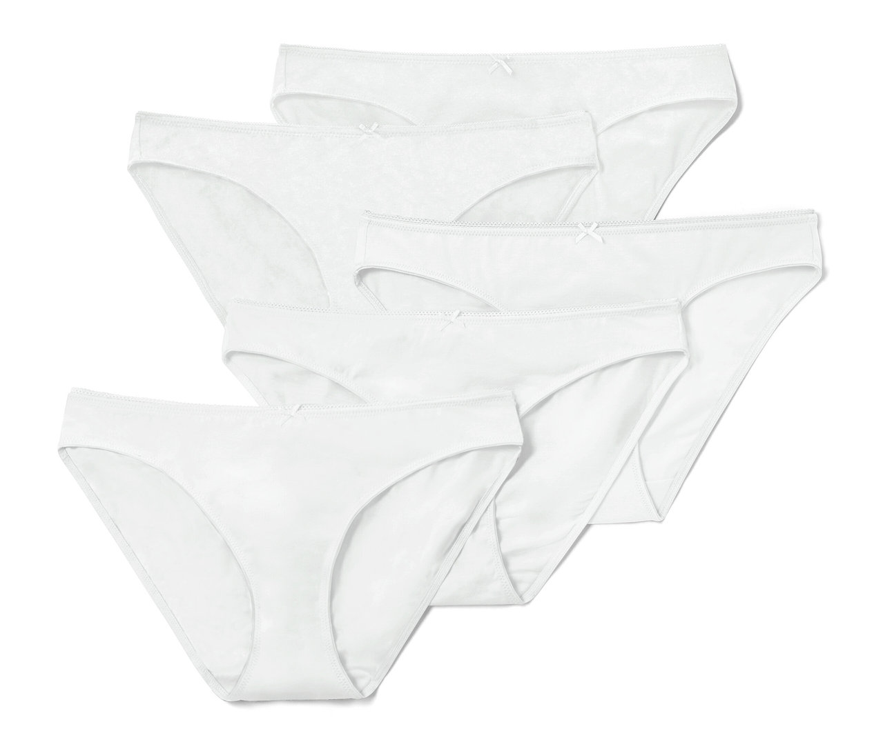 Pět bílých kalhotek.