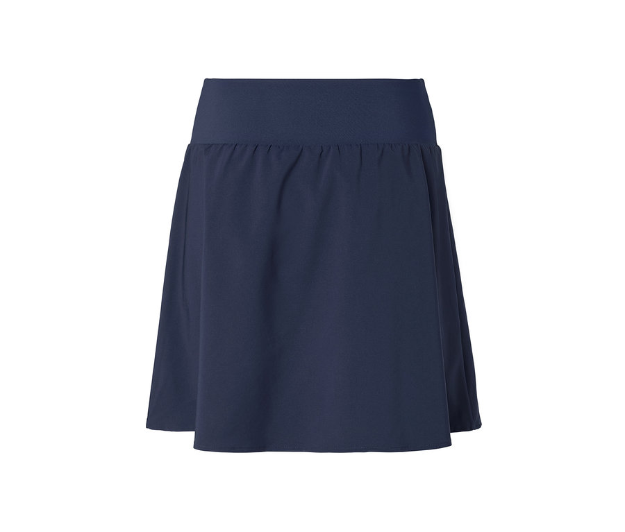 Tmavě modrá sportovní sukně.