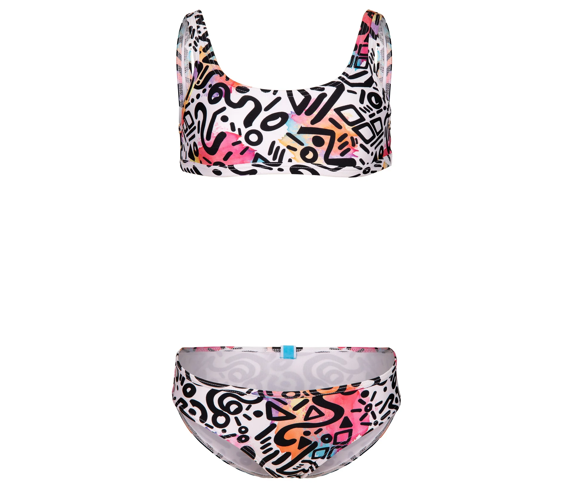 Dětské bikiny s braletkou arena »Water Print«