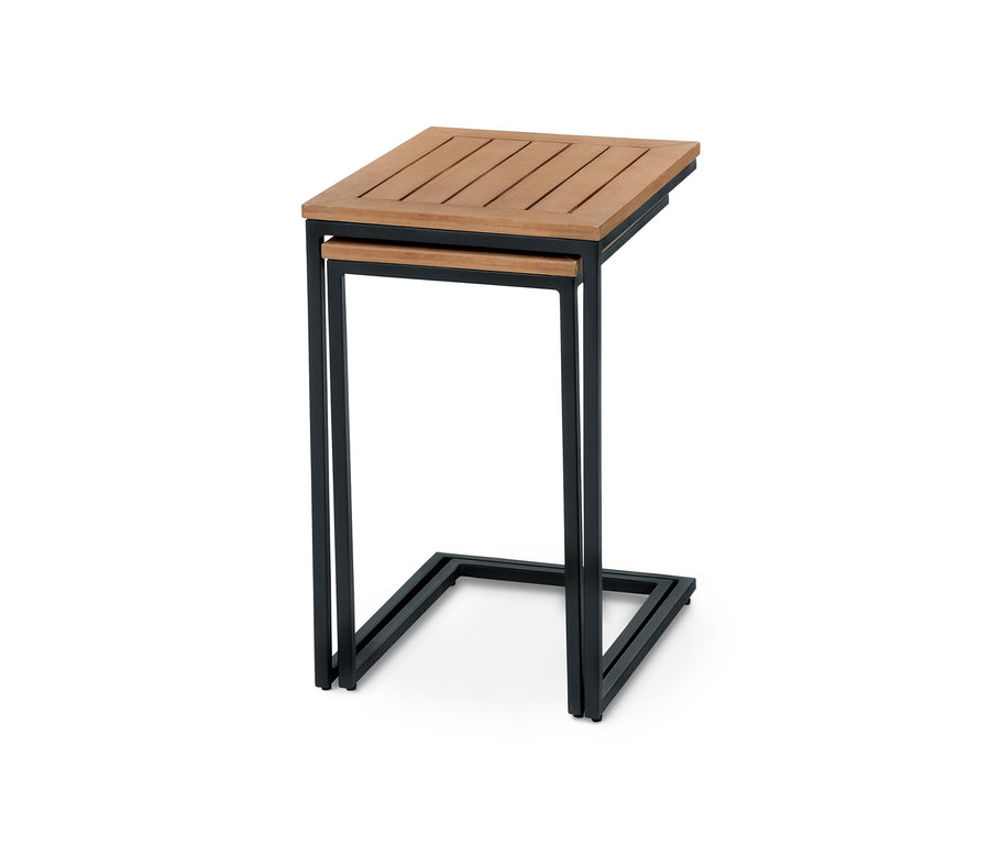 Dva odkládací stolky, sada.