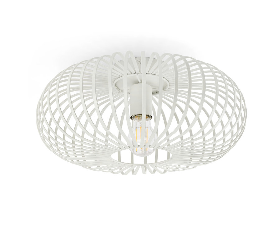 Kovové nástěnné a stropní světlo z kovu s žárovkou.