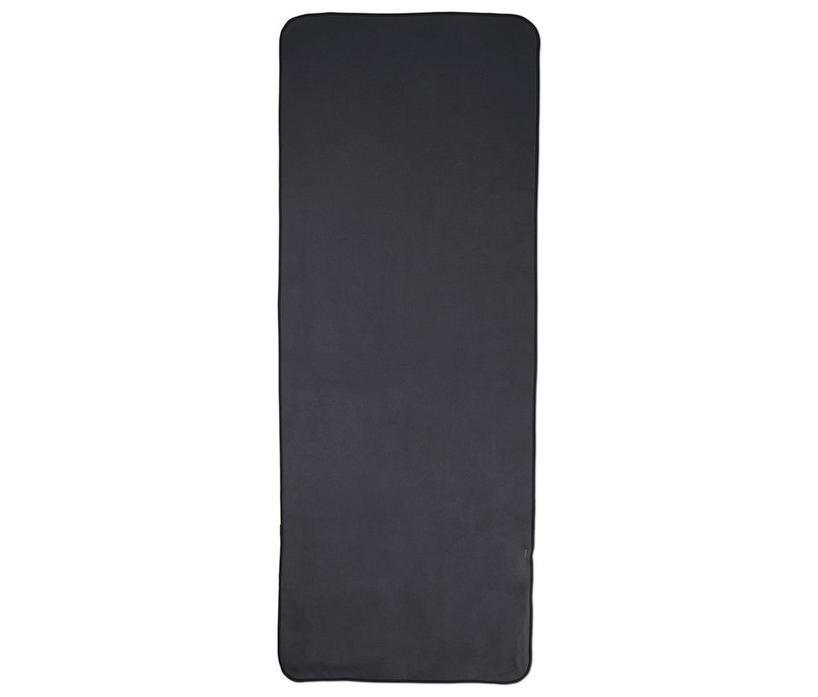 Černá podložka na cvičení.