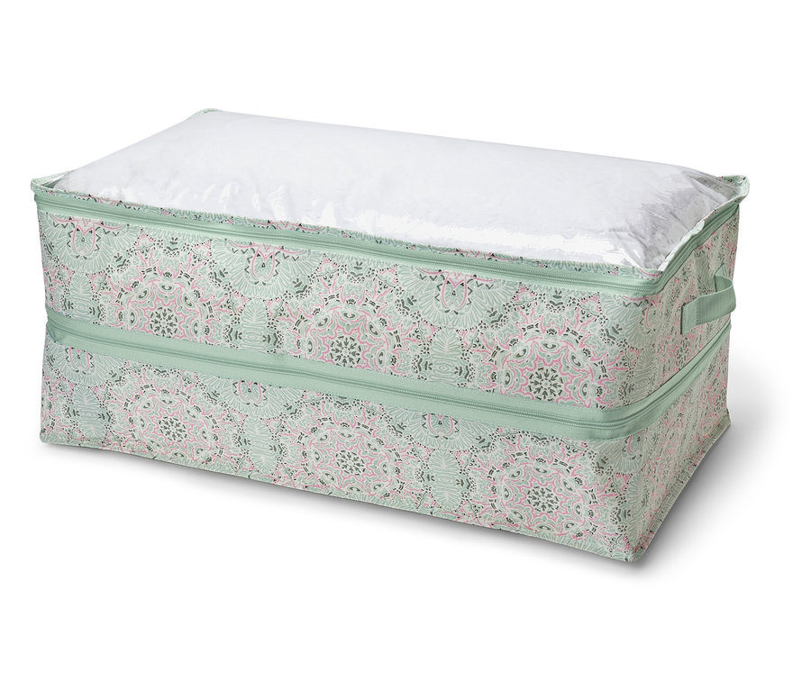 Velký úložný box s bílou výplní nahoře.