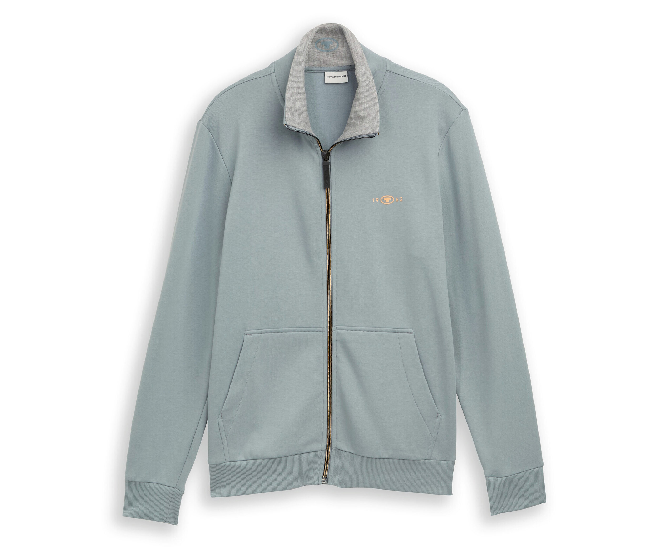 Mikina se stojáčkem Tom Tailor, Grey Mint