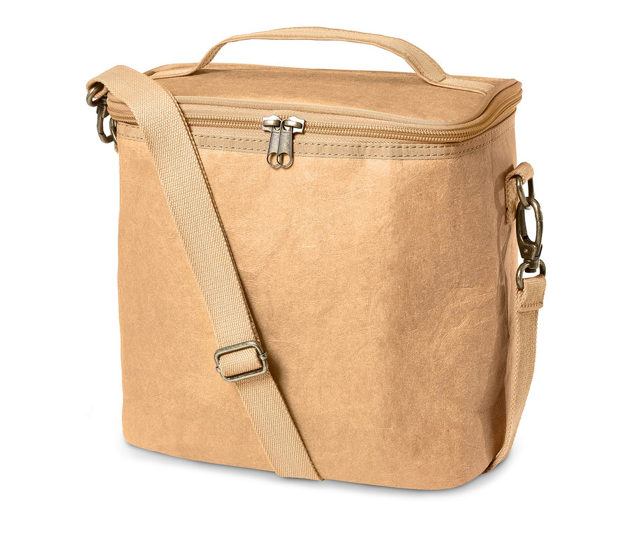 Béžová chladicí taška.
