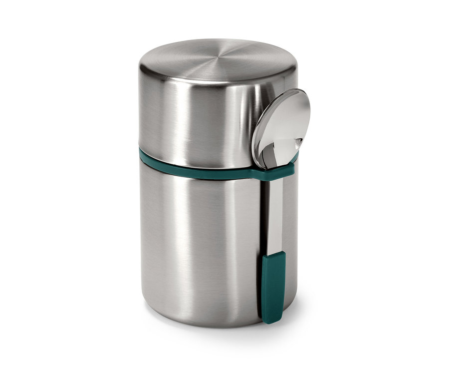 Termonádoba na cesty se lžící.