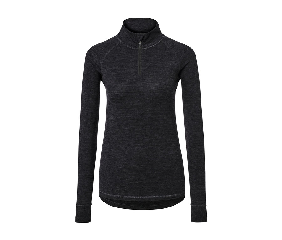 Antracitové funkční triko s vlnou s certifikací RWS.