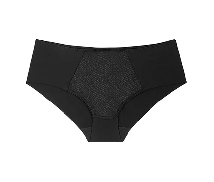Černé zmenšující bokové kalhotky Triumph Essential »Minimizer Hipster X«.