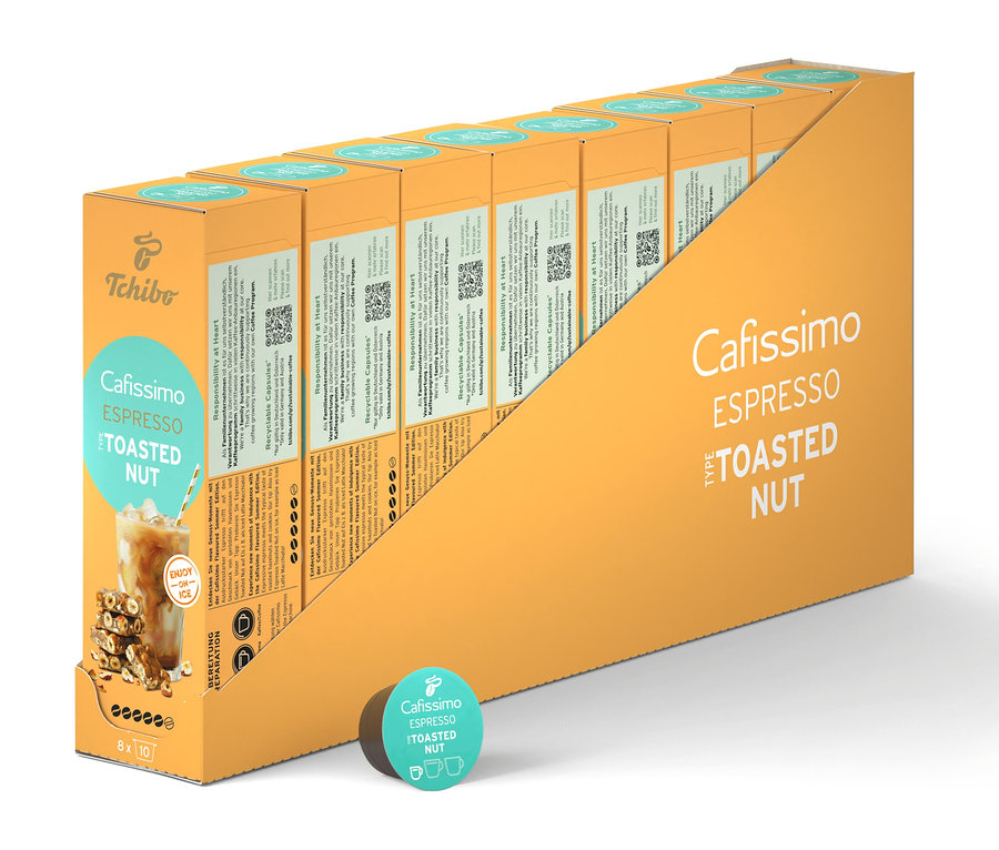 Cafissimo Flavoured Espresso – Tostaed Nut – 80 kapslí