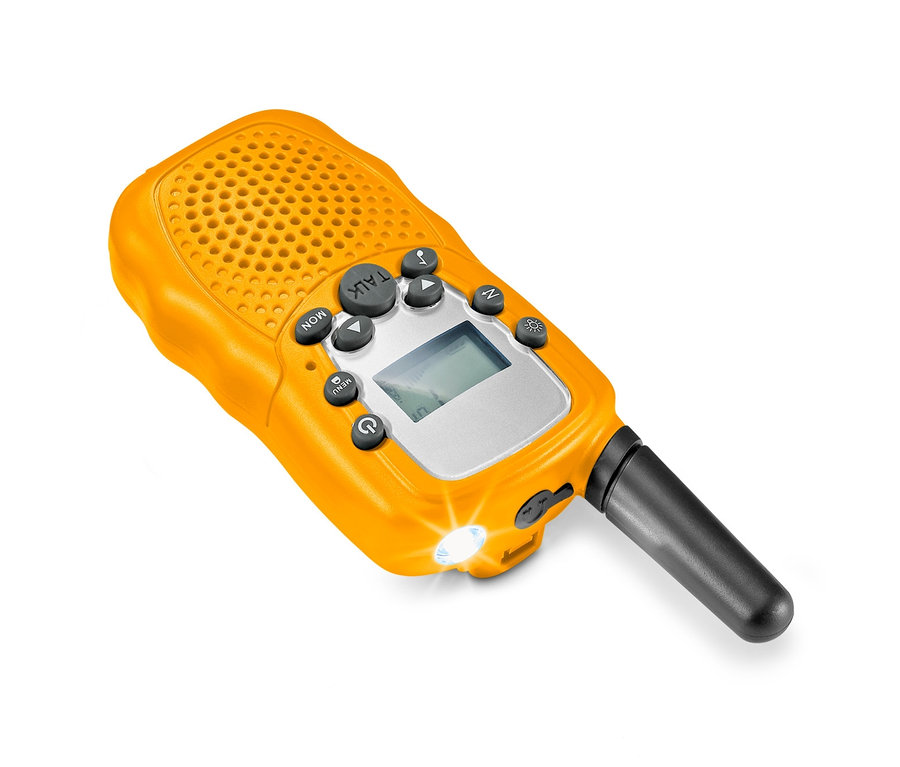 Žlutá dětská vysílačka Walkie Talkie, 1 ks.