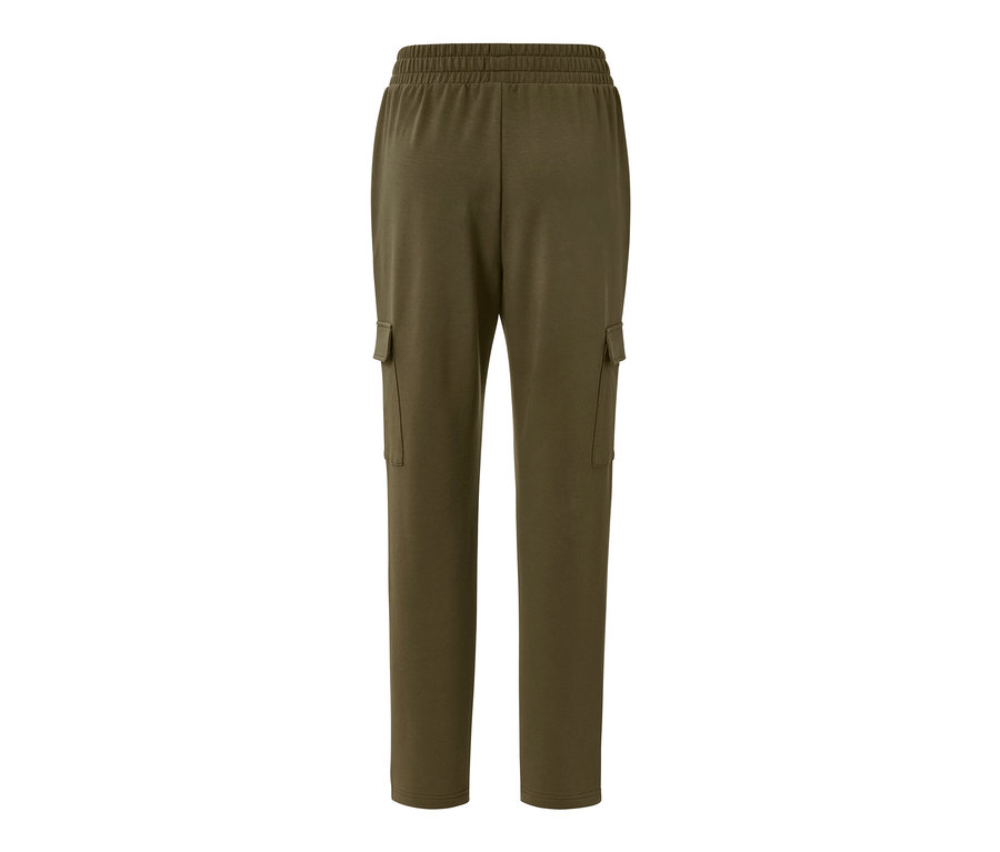 Khaki teplákové kalhoty joggpant s cargo kapsami.
