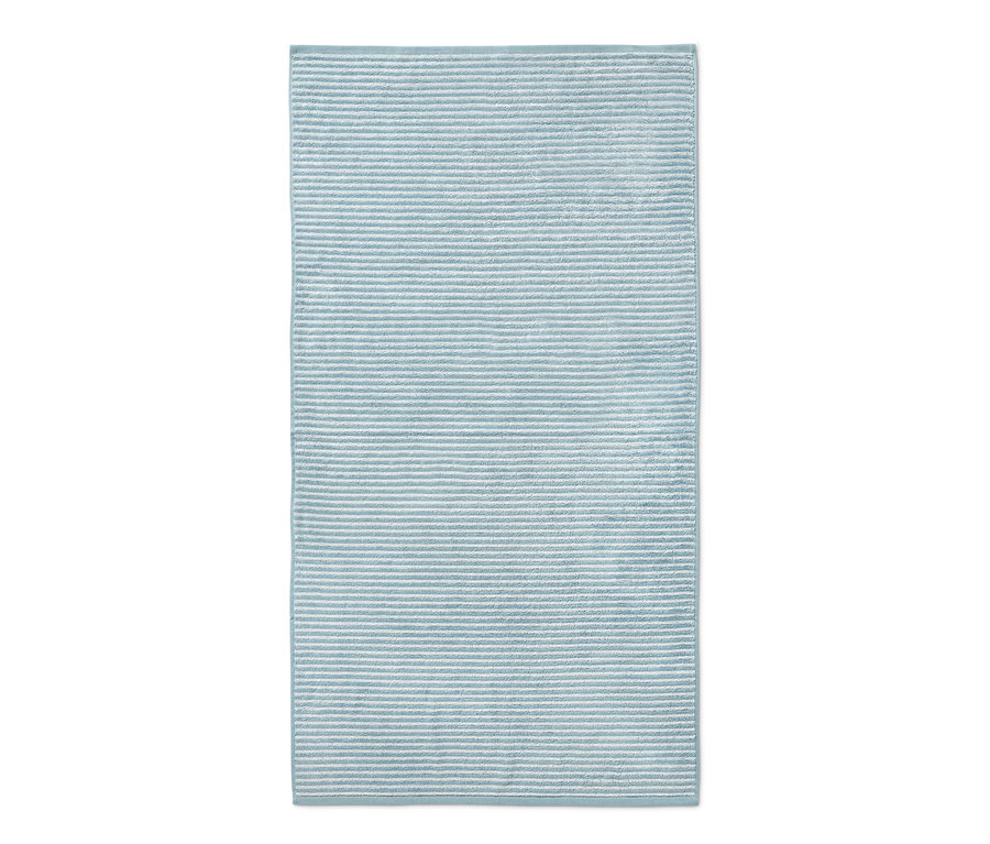 Modrá kvalitní osuška s proužky.