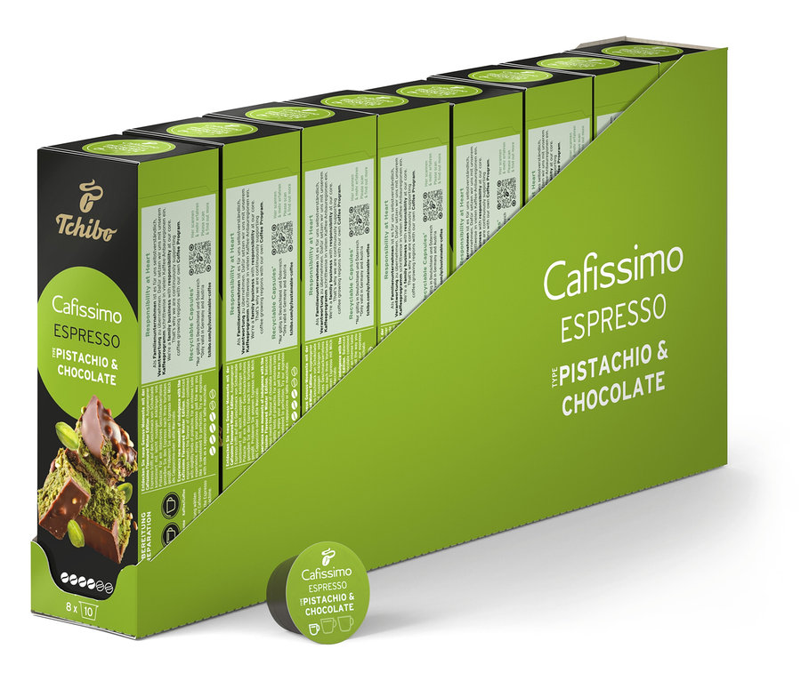 Cafissimo Flavoured Espresso - Pistachio & Chocolate − 80 kapslí