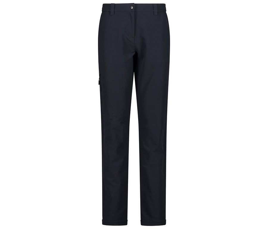 Tmavě modré kalhoty s kapsou na zip.