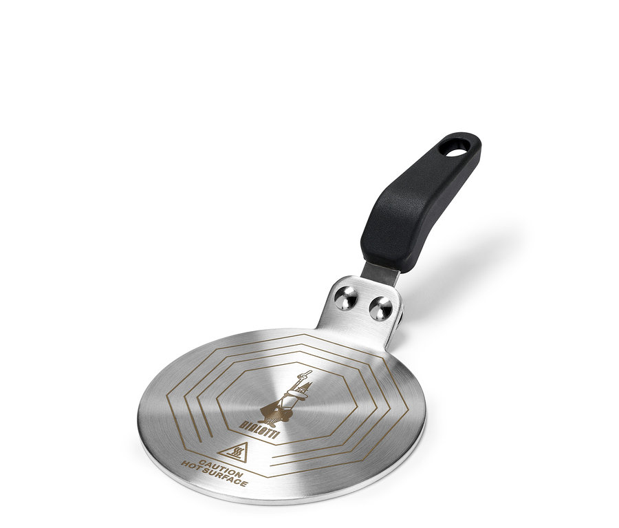 Indukční plotýnka »Bialetti«, 13 cm, s černou rukojetí.