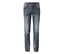 Medium dark black denim