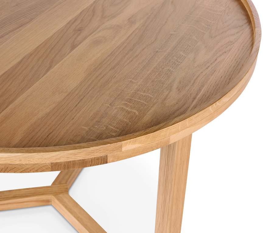 Detail kulatého konferenčního stolku.