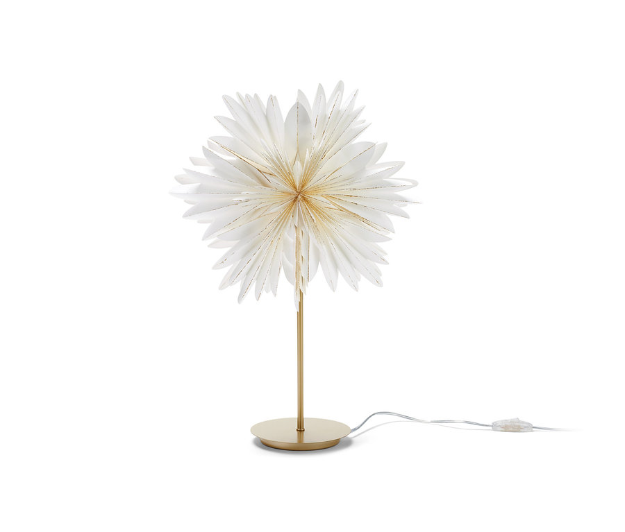 Dekorační LED svítidlo »Hvězda« na zlatém podstavci.