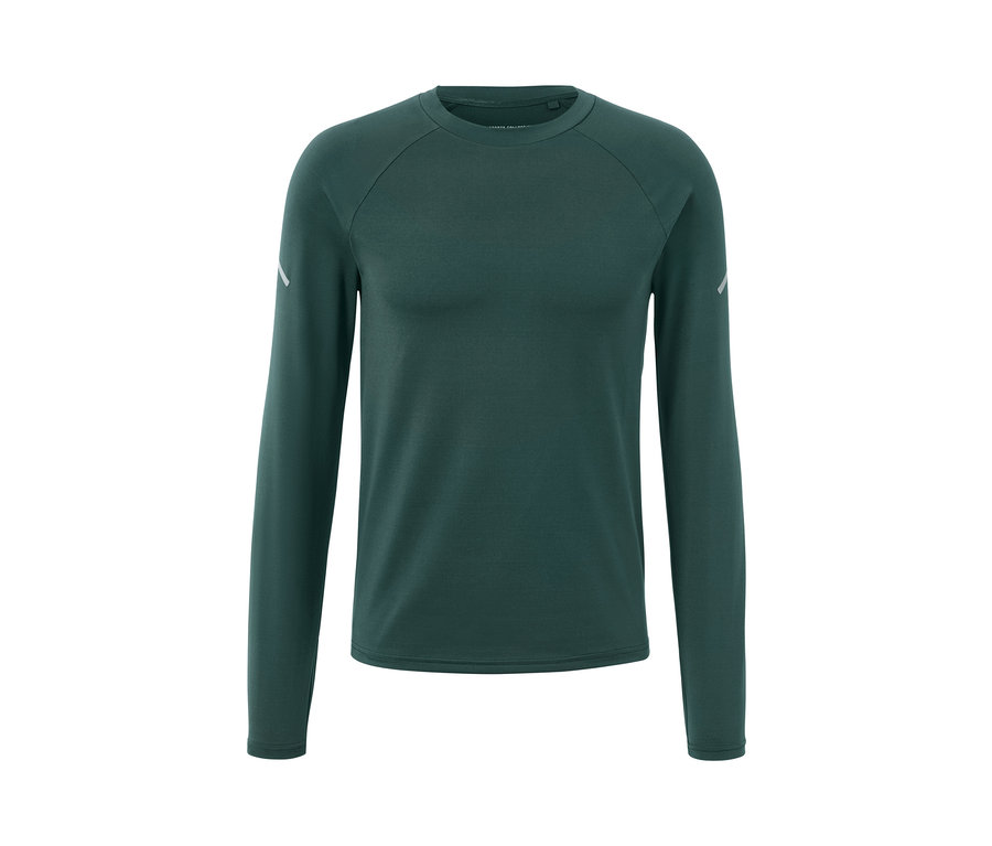 Zelené funkční triko s dlouhým rukávem.