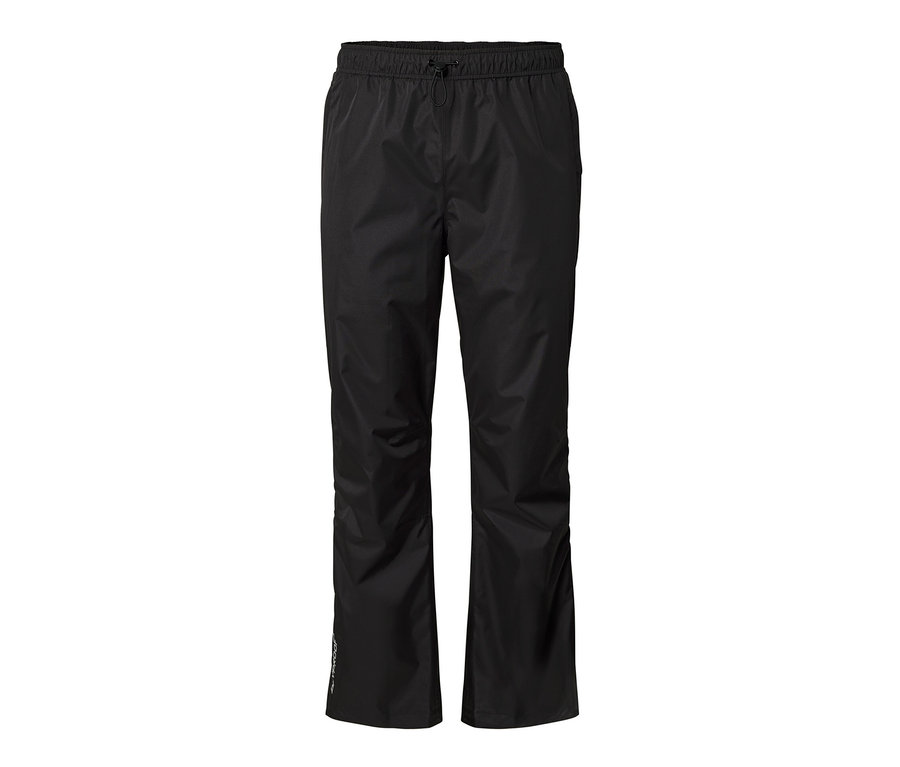 Černé high-tech kalhoty do deště.