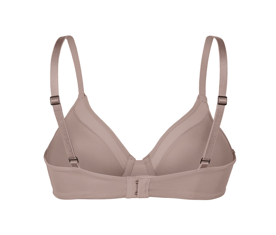 Béžová podprsenka s kosticemi, pohled zezadu.