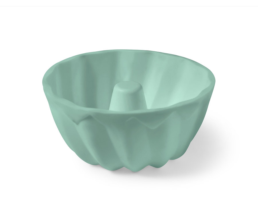 Světle zelená formička na mini bábovku.