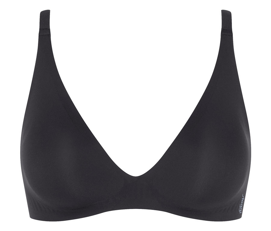 Černá podprsenka bez kostic.