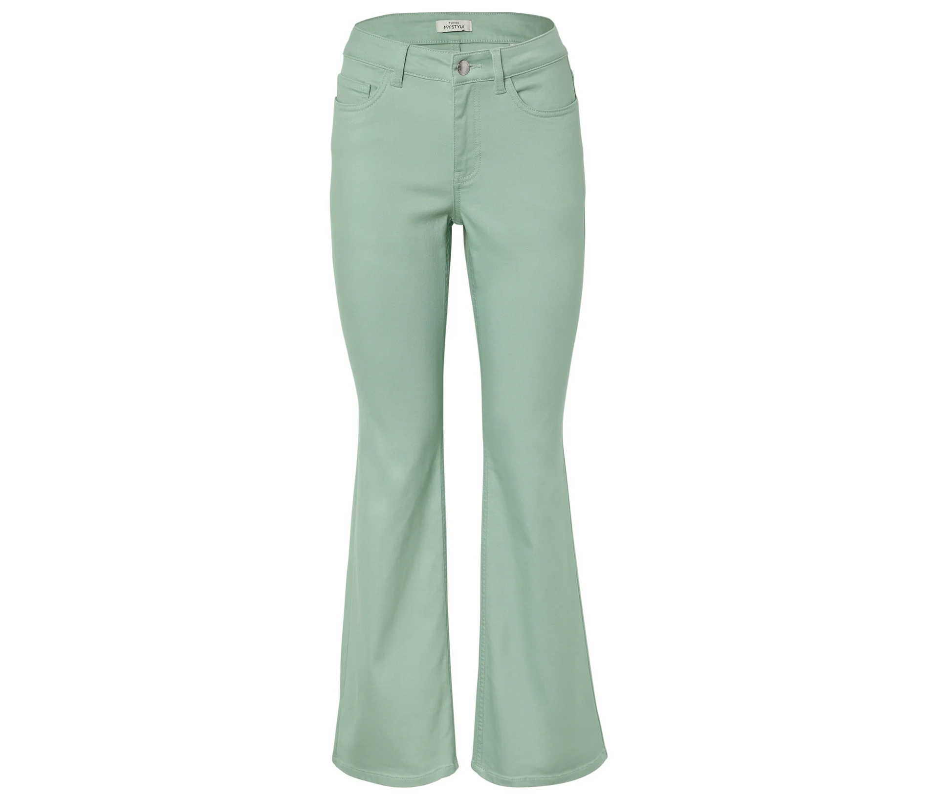 Džíny bootcut – střih »Lou«, zelená