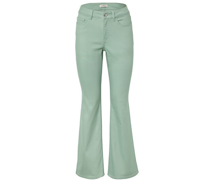 Džíny bootcut – střih »Lou«, zelená