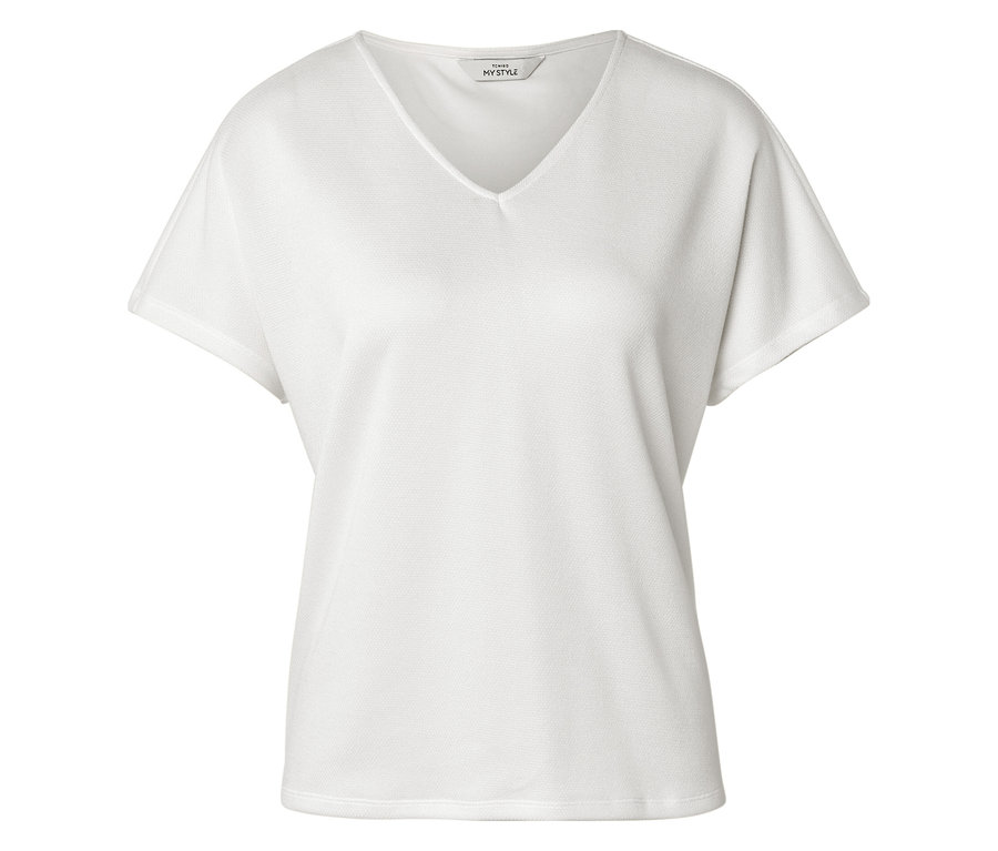 Strukturované tričko, bílá