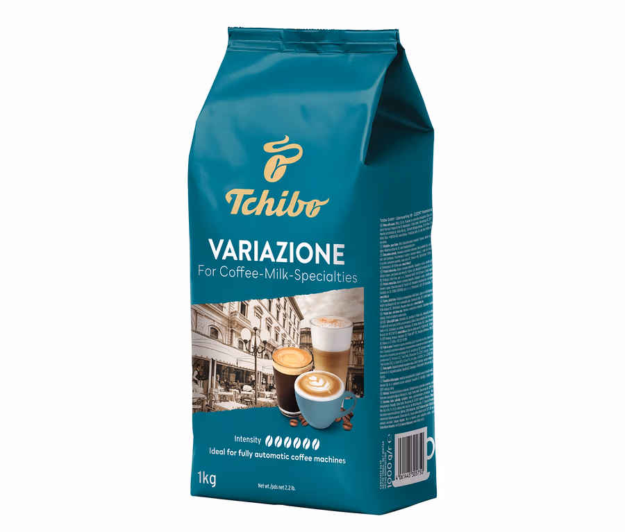 Balení 1 kg zrnkové kávy Tchibo Variazione.