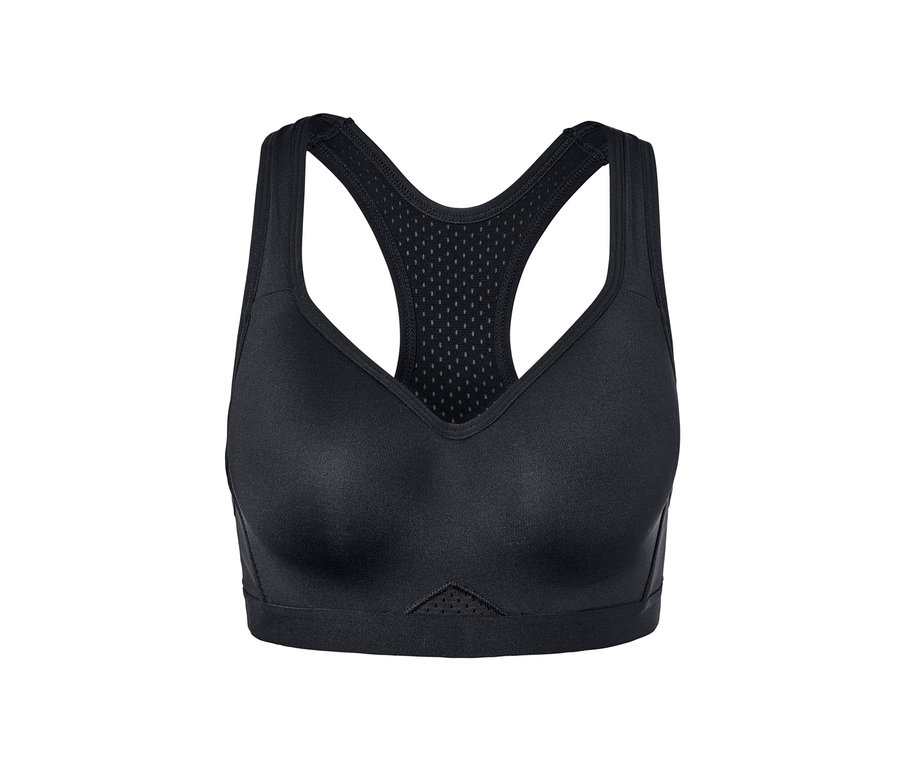 Černá sportovní podprsenka.