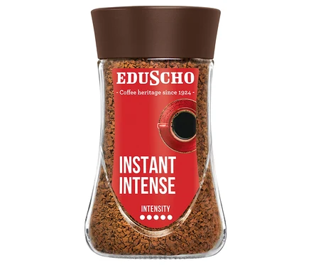 Sklenice instantní kávy EDU Instant Intense 200 g.