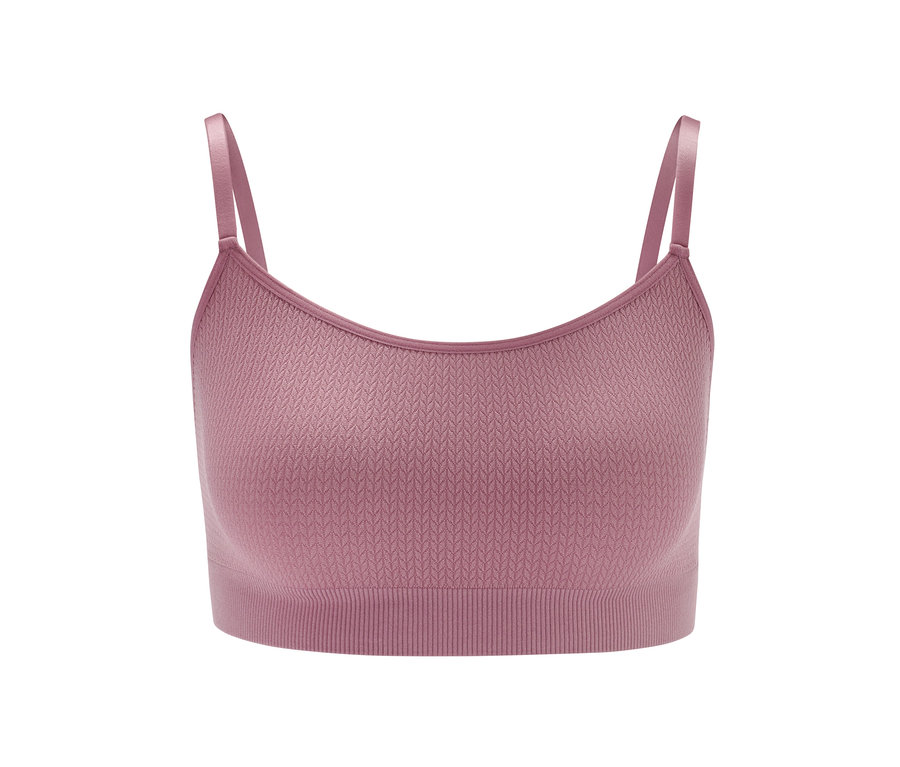 Detail strukturované bezešvé podprsenky.