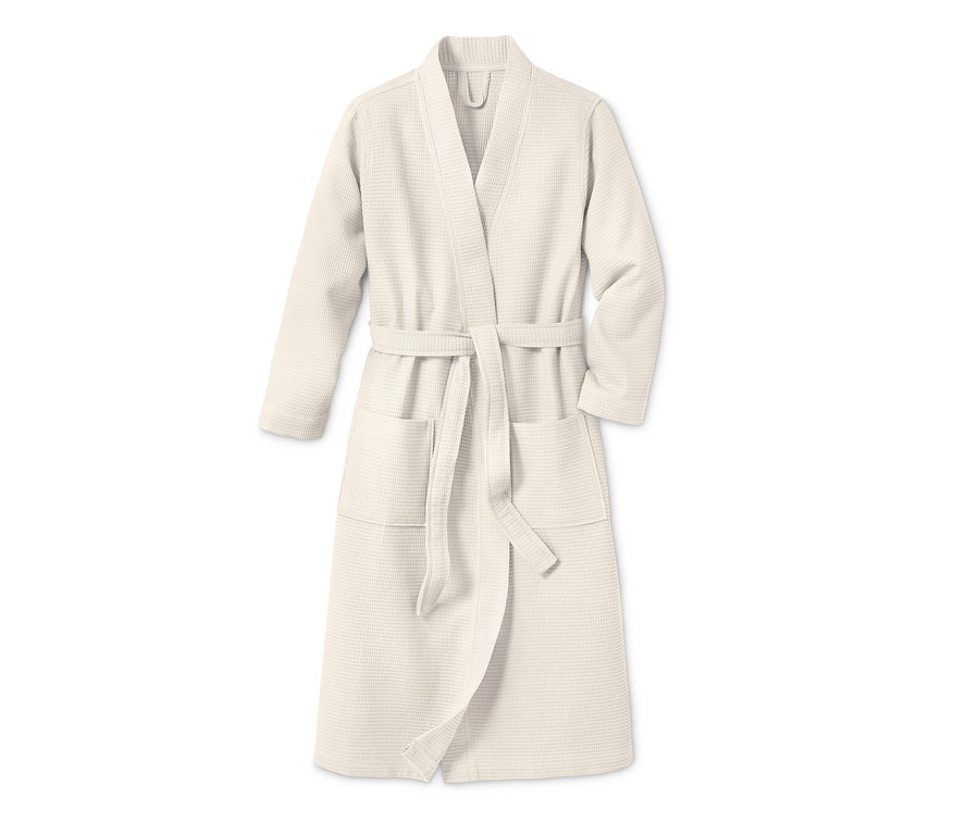 Krémový dámský župan.