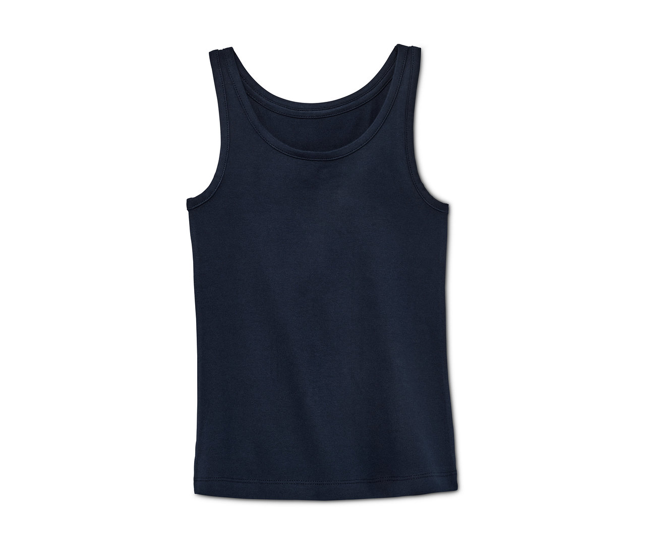 Tmavě modrý top z biobavlny.