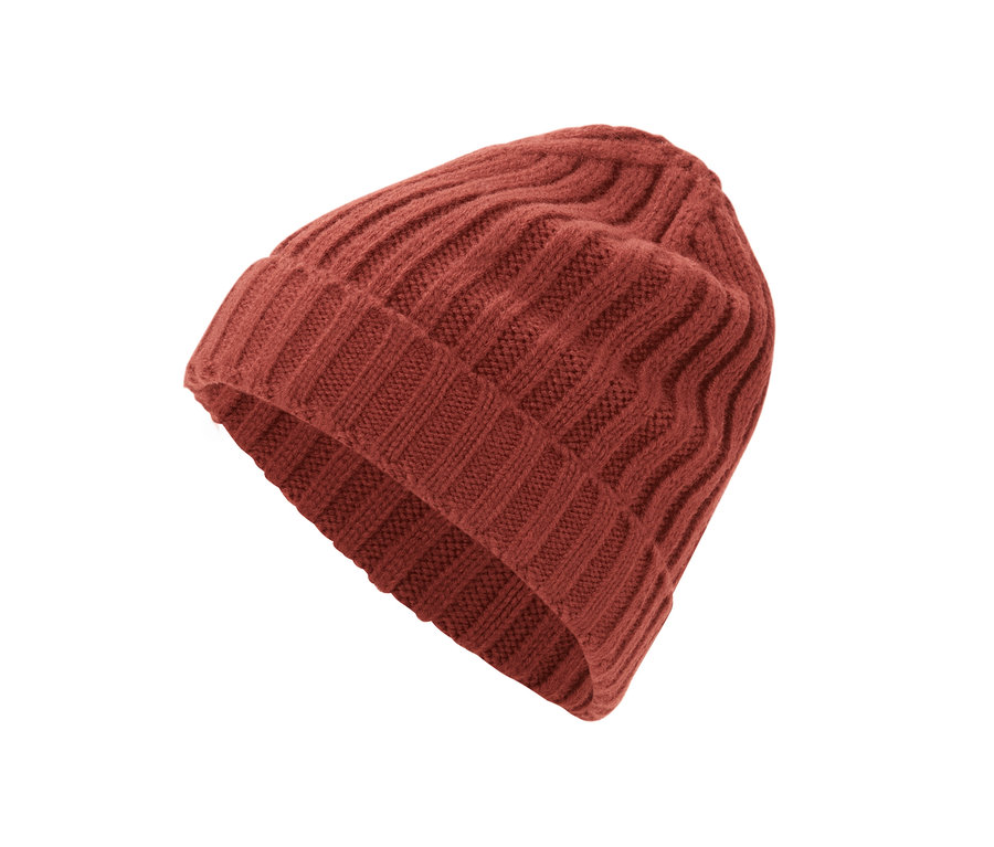 Detail pletené čepice.