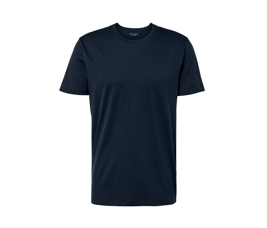 Tmavě modré tričko s kulatým výstřihem, 3 ks