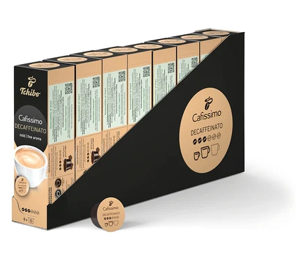 Balení kávových kapslí Cafissimo Decaffeinato.