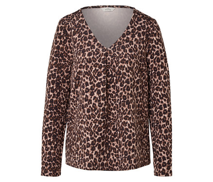 Halenkové triko z modalové směsi s potiskem