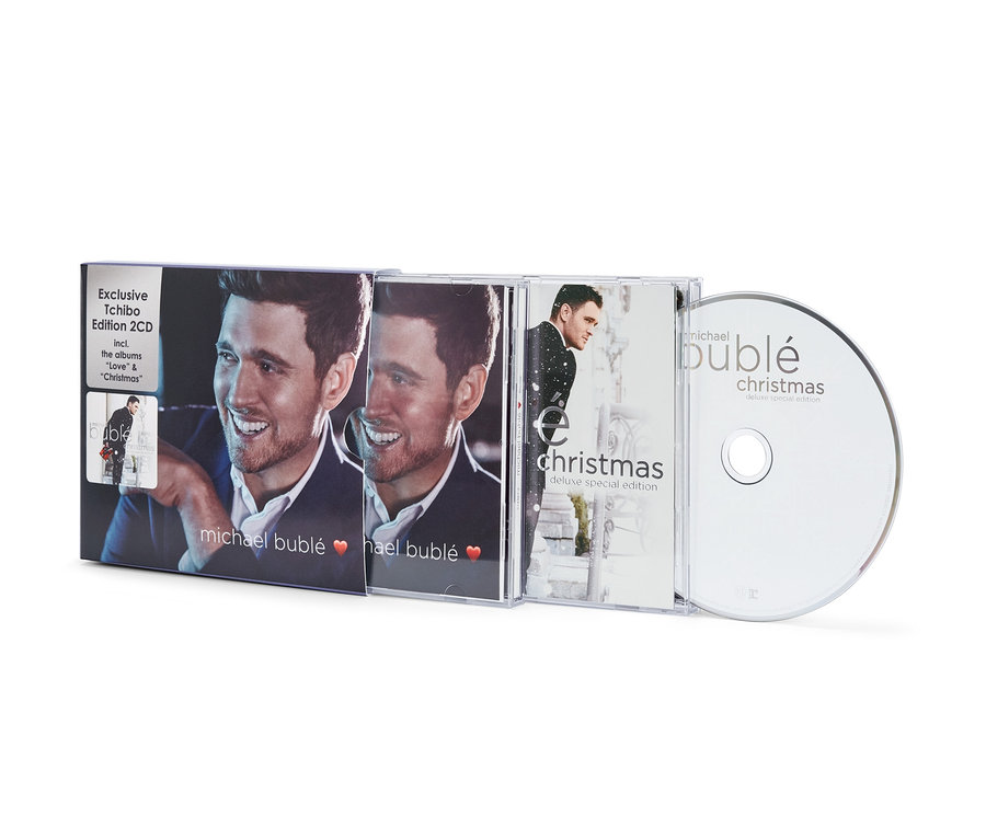 Dvojité CD Michael Bublé „Love Deluxe“ a „Christmas Deluxe“.