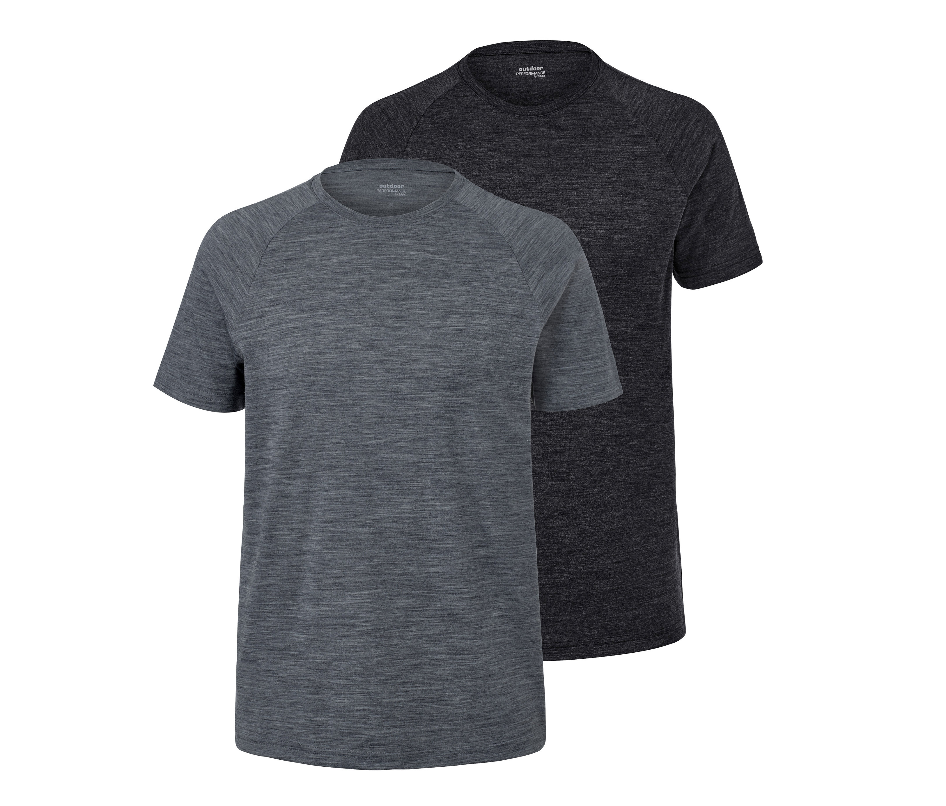 Dvě funkční trička s merino vlnou.