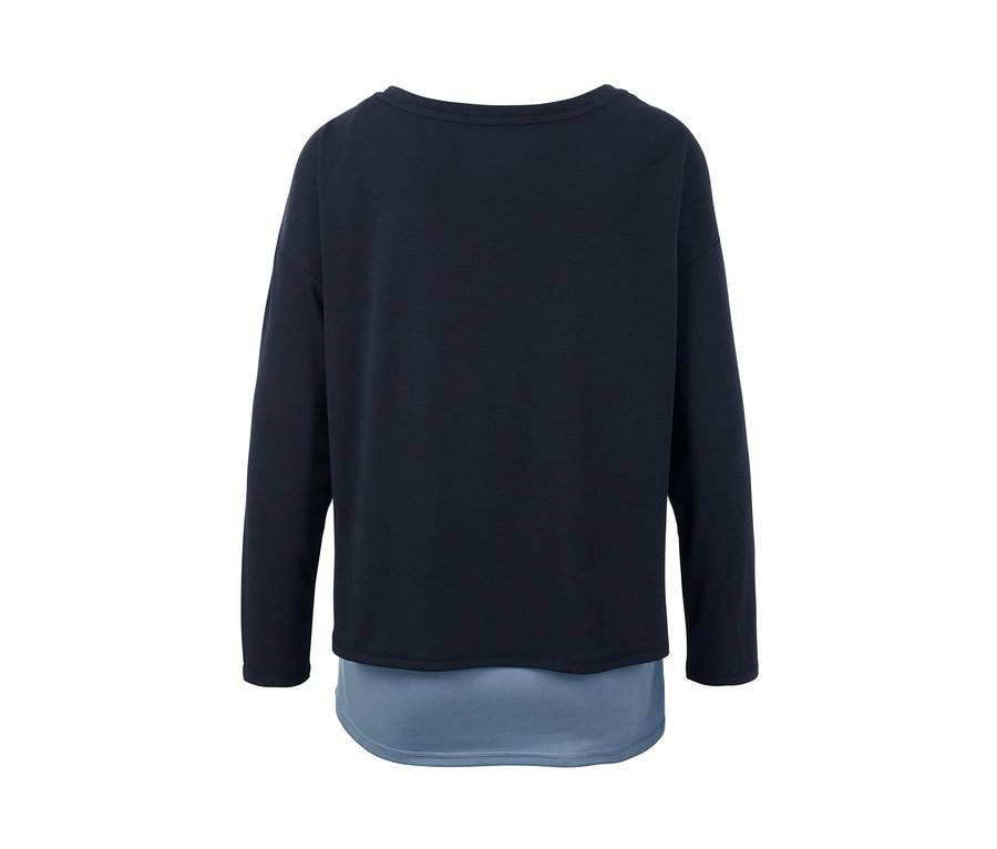 Modré sportovní triko 2 v 1.