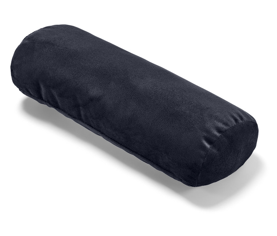 Tmavě modrý válec na bílém pozadí.