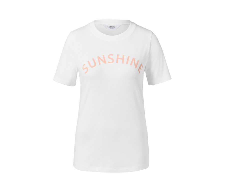 Bílé tričko s potiskem "SUNSHINE".