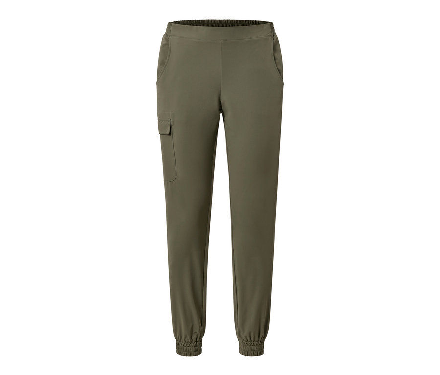 Khaki softshellové kalhoty joggpant.