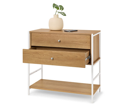 Komoda »GRADE« se 2 zásuvkami, vzhled dřeva